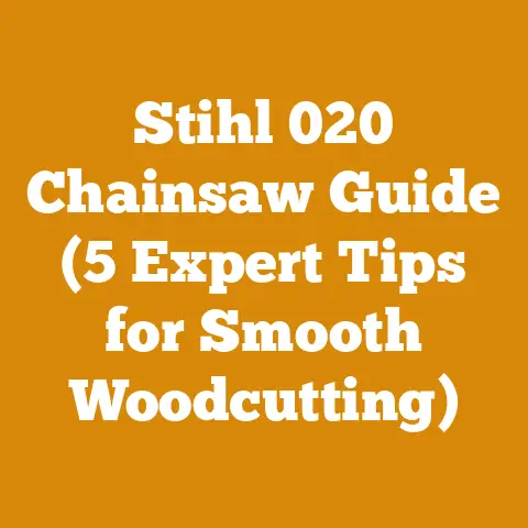 Stihl 020 Chainsaw Guide (5 Expert Tips for Smooth Woodcutting)