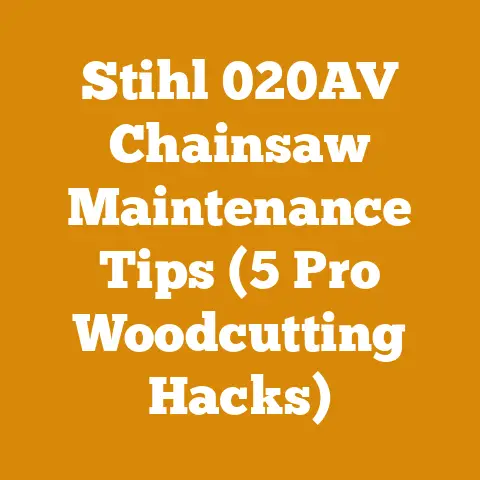 Stihl 020AV Chainsaw Maintenance Tips (5 Pro Woodcutting Hacks)