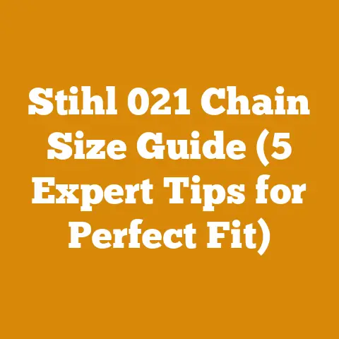 Stihl 021 Chain Size Guide (5 Expert Tips for Perfect Fit)