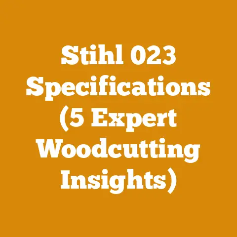 Stihl 023 Specifications (5 Expert Woodcutting Insights)