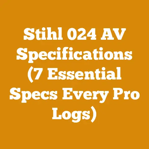 Stihl 024 AV Specifications (7 Essential Specs Every Pro Logs)