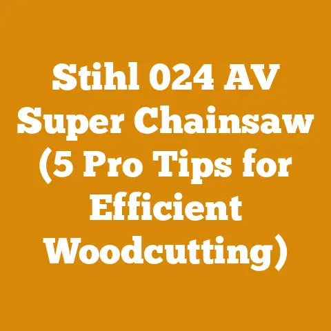 Stihl 024 AV Super Chainsaw (5 Pro Tips for Efficient Woodcutting)