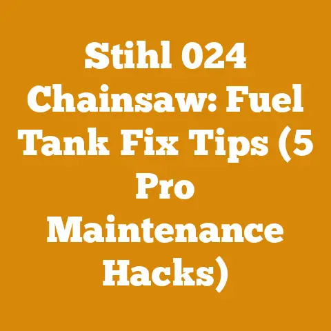 Stihl 024 Chainsaw: Fuel Tank Fix Tips (5 Pro Maintenance Hacks)