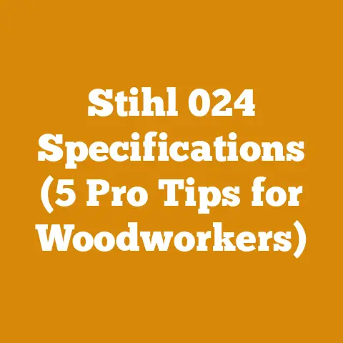 Stihl 024 Specifications (5 Pro Tips for Woodworkers)