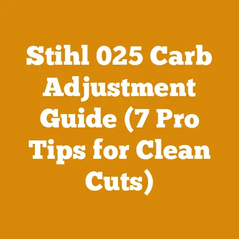 Stihl 025 Carb Adjustment Guide (7 Pro Tips for Clean Cuts)