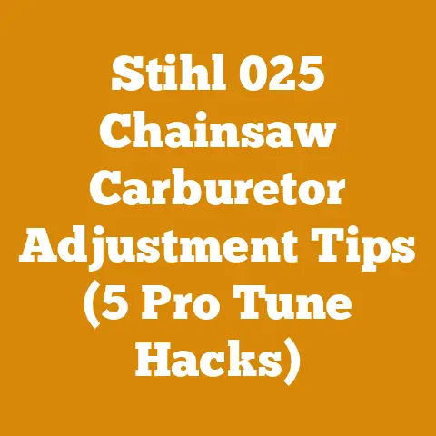 Stihl 025 Chainsaw Carburetor Adjustment Tips (5 Pro Tune Hacks)