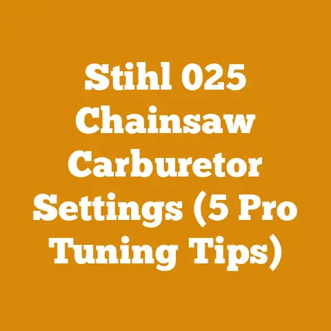 Stihl 025 Chainsaw Carburetor Settings (5 Pro Tuning Tips)