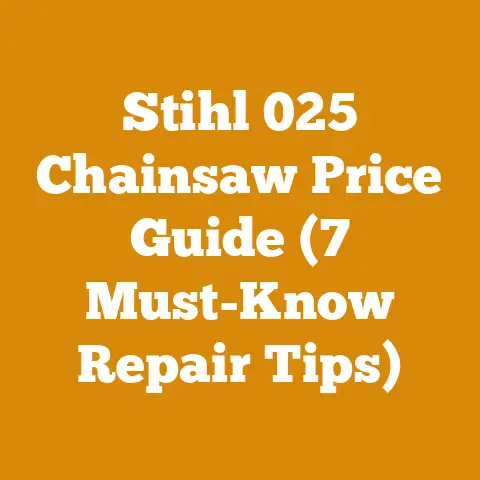 Stihl 025 Chainsaw Price Guide (7 Must-Know Repair Tips)