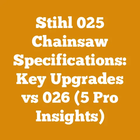 Stihl 025 Chainsaw Specifications: Key Upgrades vs 026 (5 Pro Insights)