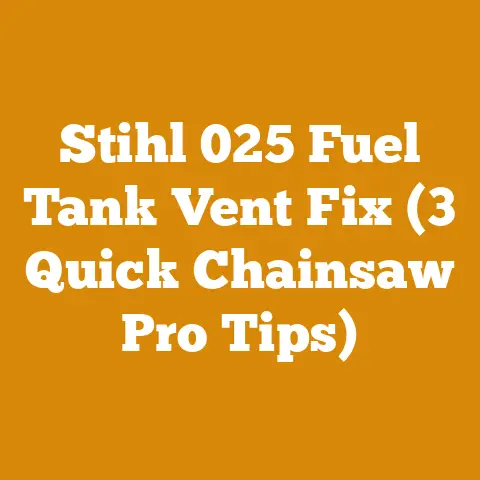 Stihl 025 Fuel Tank Vent Fix (3 Quick Chainsaw Pro Tips)