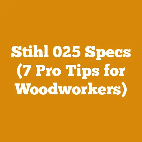 Stihl 025 Specs (7 Pro Tips for Woodworkers)