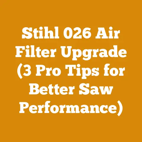 Stihl 026 Air Filter Upgrade (3 Pro Tips for Better Saw Performance)
