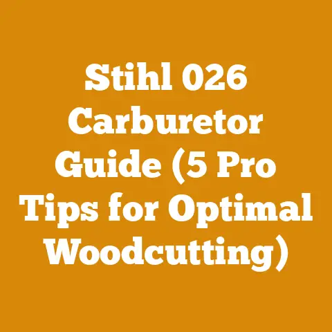Stihl 026 Carburetor Guide (5 Pro Tips for Optimal Woodcutting)