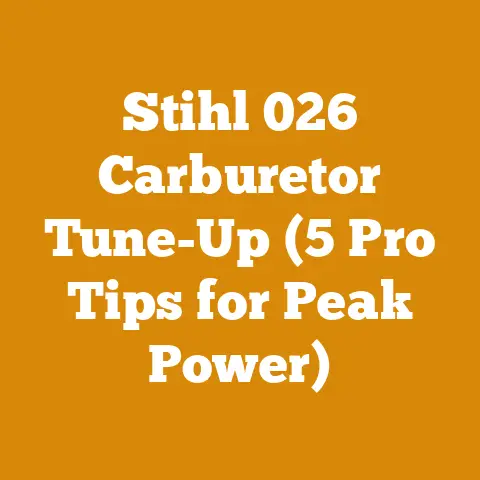 Stihl 026 Carburetor Tune-Up (5 Pro Tips for Peak Power)
