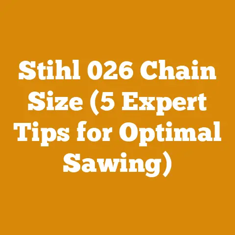 Stihl 026 Chain Size (5 Expert Tips for Optimal Sawing)