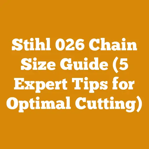 Stihl 026 Chain Size Guide (5 Expert Tips for Optimal Cutting)