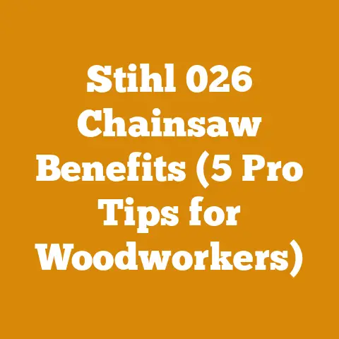 Stihl 026 Chainsaw Benefits (5 Pro Tips for Woodworkers)