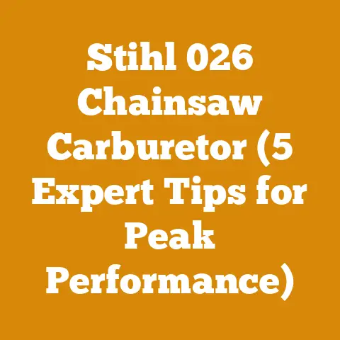 Stihl 026 Chainsaw Carburetor (5 Expert Tips for Peak Performance)