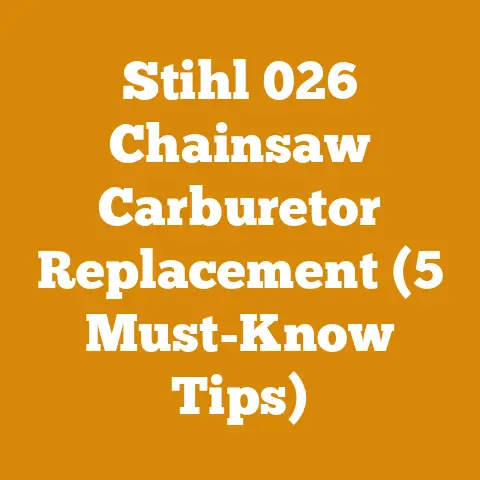 Stihl 026 Chainsaw Carburetor Replacement (5 Must-Know Tips)
