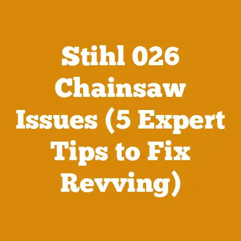 Stihl 026 Chainsaw Issues (5 Expert Tips to Fix Revving)