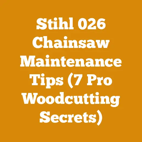 Stihl 026 Chainsaw Maintenance Tips (7 Pro Woodcutting Secrets)