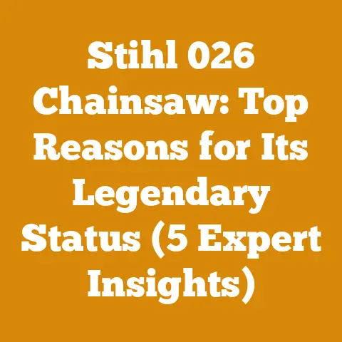 Stihl 026 Chainsaw: Top Reasons for Its Legendary Status (5 Expert Insights)