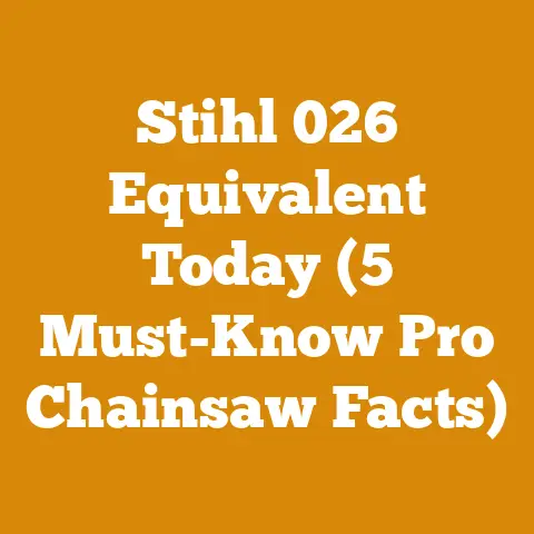 Stihl 026 Equivalent Today (5 Must-Know Pro Chainsaw Facts)