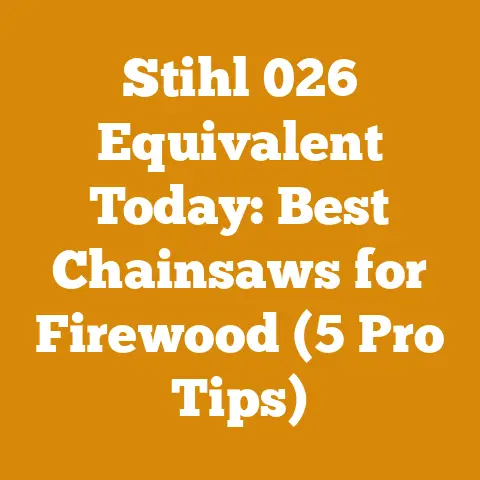 Stihl 026 Equivalent Today: Best Chainsaws for Firewood (5 Pro Tips)