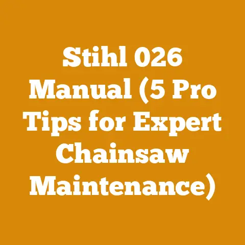Stihl 026 Manual (5 Pro Tips for Expert Chainsaw Maintenance)