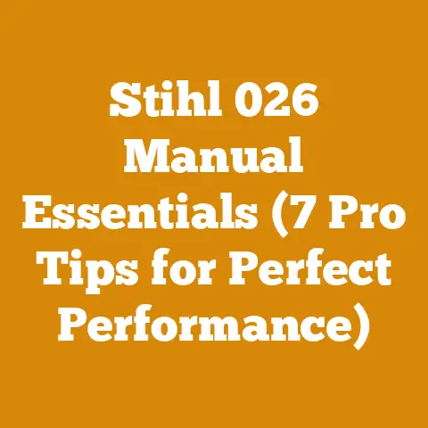 Stihl 026 Manual Essentials (7 Pro Tips for Perfect Performance)