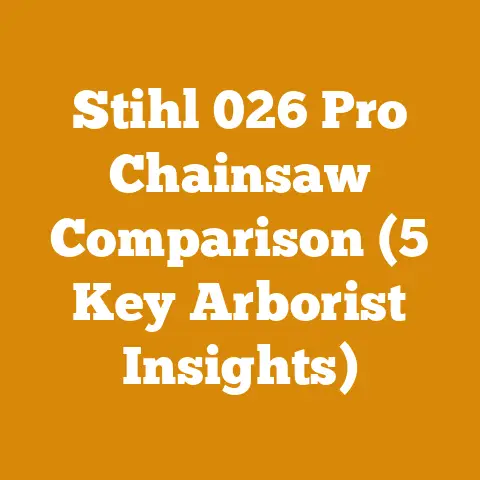 Stihl 026 Pro Chainsaw Comparison (5 Key Arborist Insights)