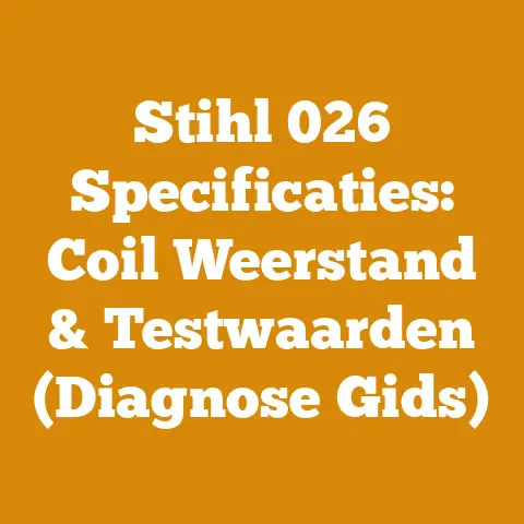 Stihl 026 Specificaties: Coil Weerstand & Testwaarden (Diagnose Gids)