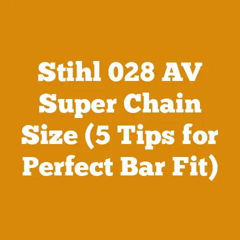 Stihl 028 AV Super Chain Size (5 Tips for Perfect Bar Fit)