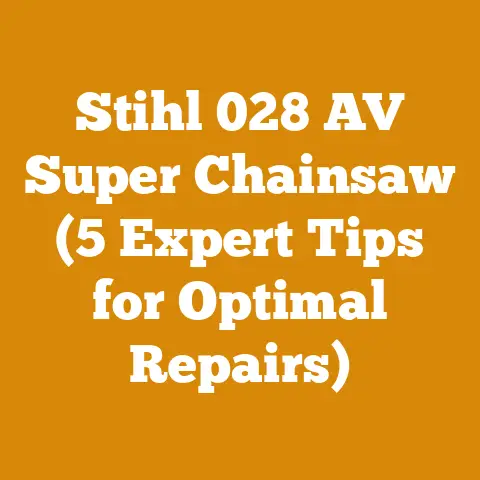 Stihl 028 AV Super Chainsaw (5 Expert Tips for Optimal Repairs)