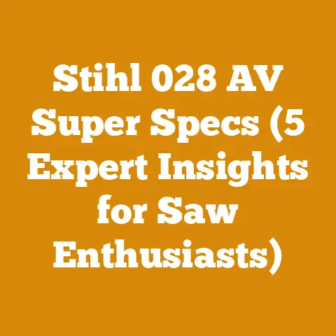 Stihl 028 AV Super Specs (5 Expert Insights for Saw Enthusiasts)