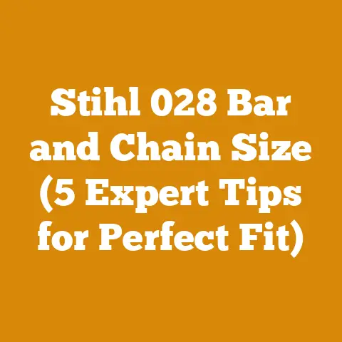 Stihl 028 Bar and Chain Size (5 Expert Tips for Perfect Fit)