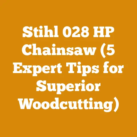 Stihl 028 HP Chainsaw (5 Expert Tips for Superior Woodcutting)