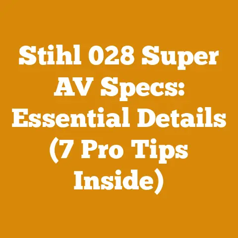 Stihl 028 Super AV Specs: Essential Details (7 Pro Tips Inside)
