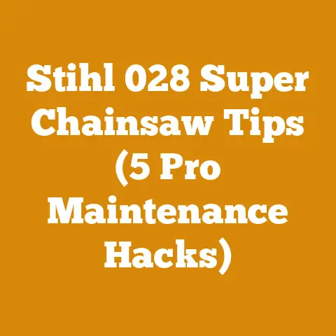 Stihl 028 Super Chainsaw Tips (5 Pro Maintenance Hacks)