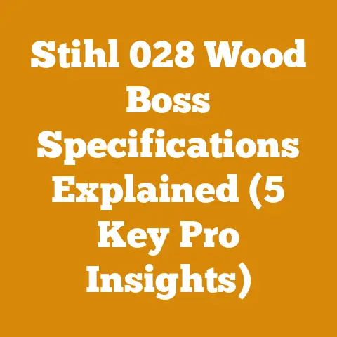 Stihl 028 Wood Boss Specifications Explained (5 Key Pro Insights)