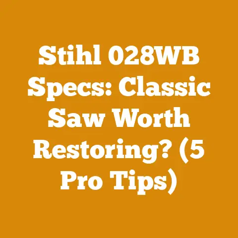 Stihl 028WB Specs: Classic Saw Worth Restoring? (5 Pro Tips)