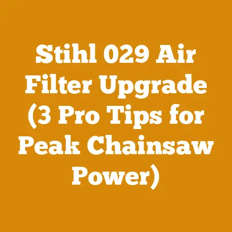 Stihl 029 Air Filter Upgrade (3 Pro Tips for Peak Chainsaw Power)