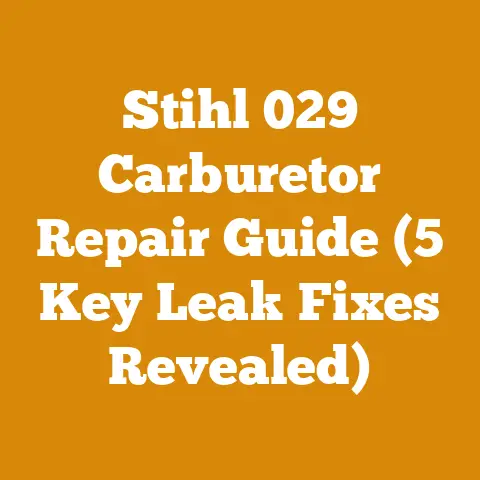 Stihl 029 Carburetor Repair Guide (5 Key Leak Fixes Revealed)