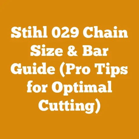 Stihl 029 Chain Size & Bar Guide (Pro Tips for Optimal Cutting)