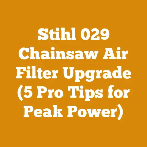 Stihl 029 Chainsaw Air Filter Upgrade (5 Pro Tips for Peak Power)