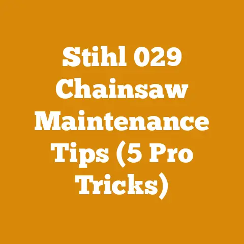 Stihl 029 Chainsaw Maintenance Tips (5 Pro Tricks)