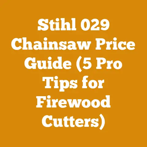 Stihl 029 Chainsaw Price Guide (5 Pro Tips for Firewood Cutters)
