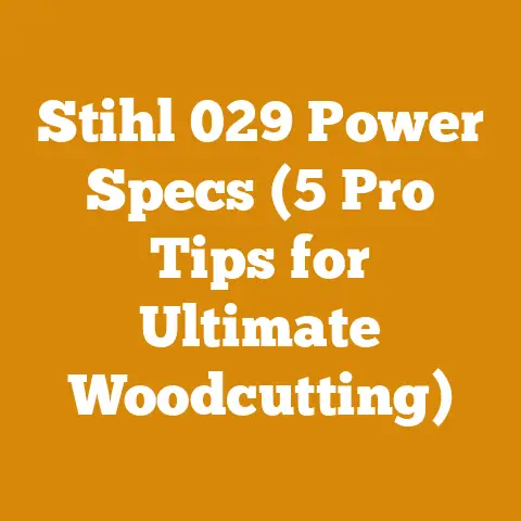 Stihl 029 Power Specs (5 Pro Tips for Ultimate Woodcutting)