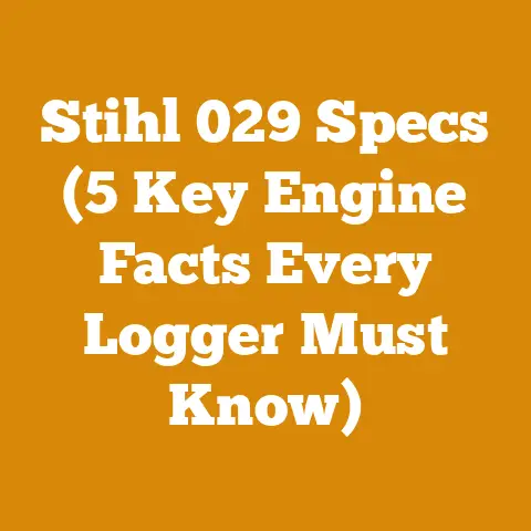 Stihl 029 Specs (5 Key Engine Facts Every Logger Must Know)