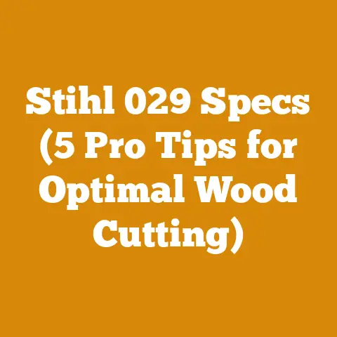 Stihl 029 Specs (5 Pro Tips for Optimal Wood Cutting)